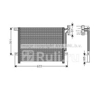 BW5203 - Радиатор кондиционера (AVA) BMW E46 купе (1998-2003)