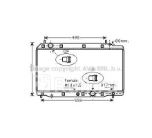HD2215 - Радиатор охлаждения (AVA) Honda FR-V (2004-2009)
