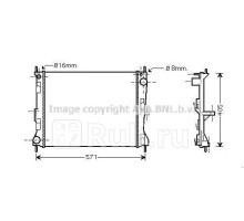 DN2235 - Радиатор охлаждения (AVA) Renault Clio 3 рестайлинг (2009-2011)