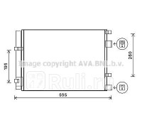 HY5268D - Радиатор кондиционера (AVA) Hyundai Solaris 1 (2010-2014)