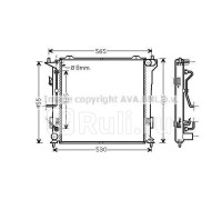 HY2182 - Радиатор охлаждения (AVA) Hyundai i30 (2007-2012)