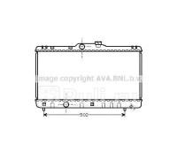 TOA2147 - Радиатор охлаждения (AVA) Toyota Corolla AE100 (1991-2000)