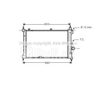 OL2127 - Радиатор охлаждения (AVA) Opel Kadett (1988-1991)