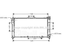 MZ2101 - Радиатор охлаждения (AVA) Mazda 323 BA седан (1994-1998)