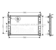 FDA2324 - Радиатор охлаждения (AVA) Ford Fiesta 5 (2006-2008)