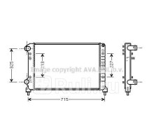 FTA2262 - Радиатор охлаждения (AVA) Fiat Doblo 2 (2010-2015)