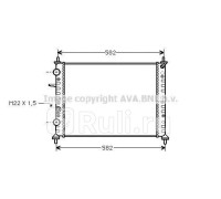 FT2161 - Радиатор охлаждения (AVA) Fiat Bravo (1995-2001)