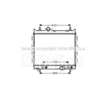 CR2072 - Радиатор охлаждения (AVA) Chrysler PT Cruiser (2005-2010)