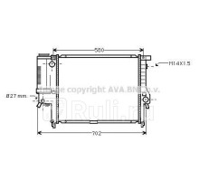 BW2121 - Радиатор охлаждения (AVA) BMW E39 (1995-2004)