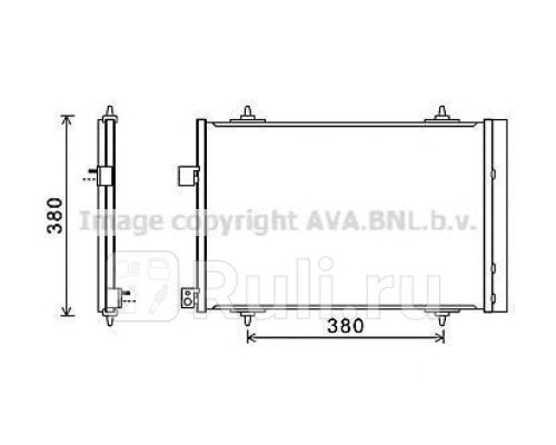 CNA5274D - Радиатор кондиционера (AVA) Peugeot 407 (2004-2011)