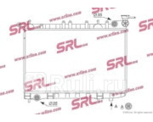 273108-1 - Радиатор охлаждения (SRLINE) Nissan Almera N15 рестайлинг (1998-2000)
