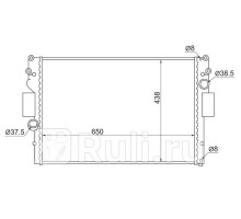 IV0003 - Радиатор охлаждения (SAT) Iveco Daily (2000-2006)