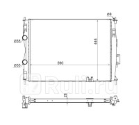 SG-NS0013-1 - Радиатор охлаждения (SAT) Nissan Qashqai j10 (2006-2010)