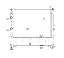 SG-NS0013-1 - Радиатор охлаждения (SAT) Nissan Qashqai j10 рестайлинг (2010-2013)