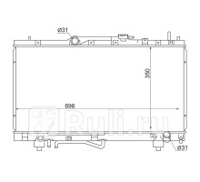 SG-TY0002-ST210 - Радиатор охлаждения (SAT) Toyota Carina 210 (1996-2001)