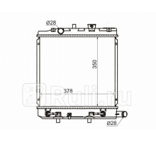 MZ0004 - Радиатор охлаждения (SAT) Mazda 323 BJ (1998-2000)