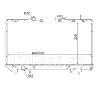 TY0002-AT190 - Радиатор охлаждения (SAT) Toyota Carina 190 (1992-1996)