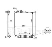 FD0007-09 - Радиатор охлаждения (SAT) Ford Explorer 4 (2005-2010)