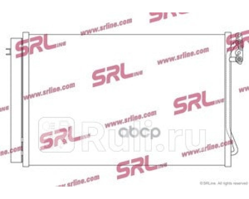 2001K8C1S - Радиатор кондиционера (SRLINE) BMW E87 (2004-2011)