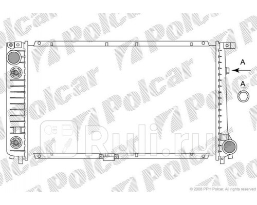 201508-4 - Радиатор охлаждения (SRLINE) BMW E34 (1988-1996)