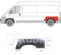 2097531 - Ремонтная арка крыла левая задняя (KLOKKERHOLM) Citroen Jumper 250 (2006-2014)