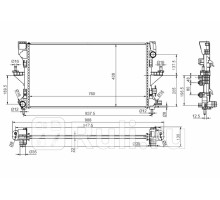 PG0009-14 - Радиатор охлаждения (SAT) Fiat Ducato 290 (2014-2020)