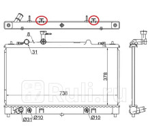 SG-MZ0005-2 - Радиатор охлаждения (SAT) Mazda 6 GH (2007-2009)