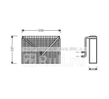 VNA5262 - Радиатор кондиционера (AVA) Seat Leon (1999-2006)