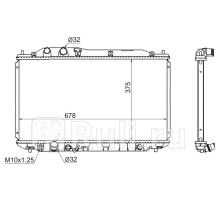 HD0001-FD - Радиатор охлаждения (SAT) Honda Civic 4D (2005-2011)