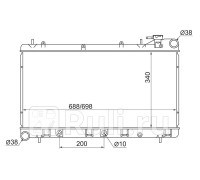 SB0001 - Радиатор охлаждения (SAT) Subaru Forester SF (1997-2002)