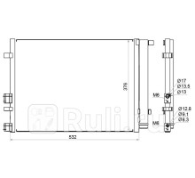 ST-HY20-394-0 - Радиатор кондиционера (SAT) Hyundai i20 (2008-2014)