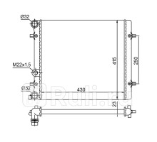 SG-SD0001-1 - Радиатор охлаждения (SAT) Volkswagen Golf 4 (1997-2006)