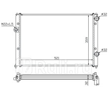 ST-01-0018 - Радиатор охлаждения (SAT) Volkswagen Passat B4 (1993-1996)
