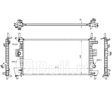 SG-FD0011 - Радиатор охлаждения (SAT) Ford Focus 3 рестайлинг (2014-2019)