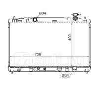 DRM50042 - Радиатор охлаждения (DENSO) Toyota Camry 40 (2006-2009)