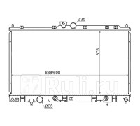 SG-MC0001-CS-R - Радиатор охлаждения (SAT) Mitsubishi Lancer Cedia (2000-2003)