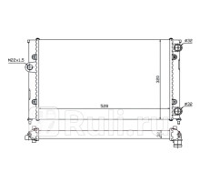 ST-01-0017 - Радиатор охлаждения (SAT) Volkswagen Golf 3 (1991-2000)