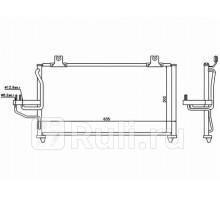 ST-KA40-394-0 - Радиатор кондиционера (SAT) Kia Shuma (1996-2001)