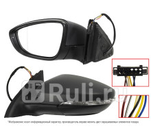 ST-VW27-940-A2 - Зеркало левое (SAT) Volkswagen Jetta 6 (2010-2019)