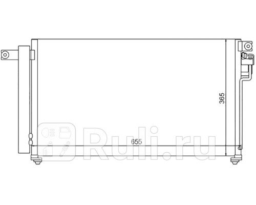 ST-KA46-394-0 - Радиатор кондиционера (SAT) Kia Rio 2 (2005-2011)