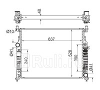 MB0005-05 - Радиатор охлаждения (SAT) Mercedes W164 (2005-2011)