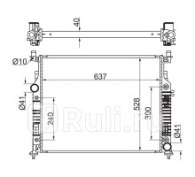 MB0005-05 - Радиатор охлаждения (SAT) Mercedes W164 (2005-2011)