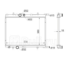 PG0001 - Радиатор охлаждения (SAT) Peugeot 206 (1998-2009)
