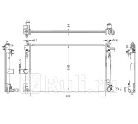 ST-10-0022 - Радиатор охлаждения (SAT) Toyota C-HR (2016-2021)