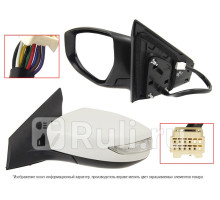 ST-DT09-940-2 - Зеркало левое (SAT) Nissan Bluebird Sylphy B17 (2012-2021)