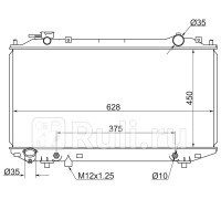 MZ0010-AT - Радиатор охлаждения (SAT) Ford Ranger (2006-2011)