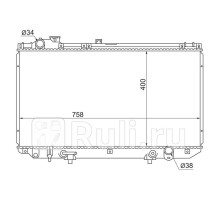 TY0006-161 - Радиатор охлаждения (SAT) Lexus GS300 (1997-2004)