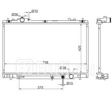 TY0007-10 - Радиатор охлаждения (SAT) Lexus LS 460 2 рестайлинг (2012-2017)