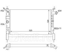 ST-01-0008 - Радиатор охлаждения (SAT) Opel Astra F (1991-1998)