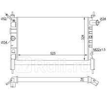 ST-01-0008 - Радиатор охлаждения (SAT) Opel Astra F (1991-1998)